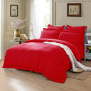 1000TC Tailored King Single Size Red Duvet Doona Quilt Cover Set