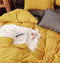 1000TC Reversible King Size Yellow and Grey Duvet Doona Quilt Cover Set