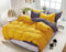 1000TC Reversible Queen Size Yellow and Grey Duvet Doona Quilt Cover Set