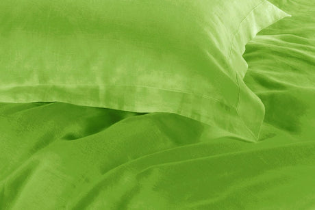 1000TC Tailored Queen Size Green Duvet Doona Quilt Cover Set