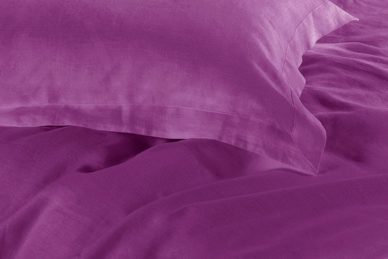 1000TC Tailored Single Size Purple Duvet Doona Quilt Cover Set