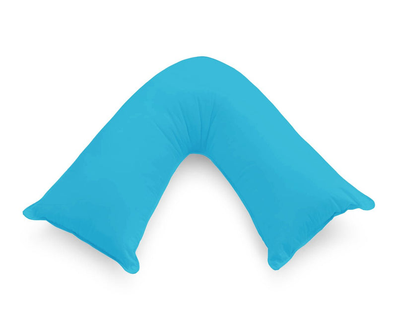 1000TC Premium Ultra Soft V SHAPE Pillowcase - Light Blue