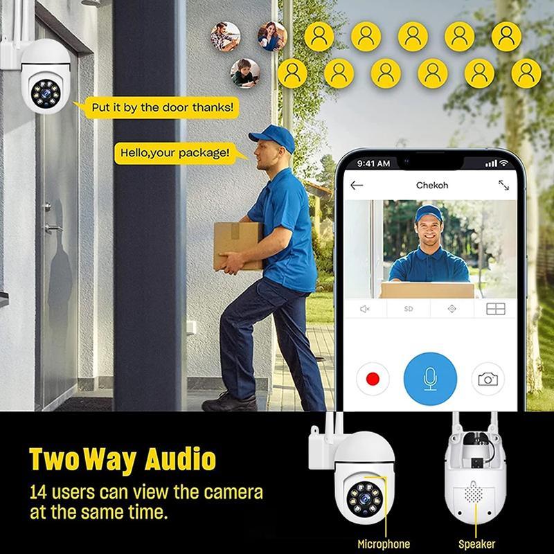 Wireless Security Camera System Outdoor Home Wifi Night Vision Cam 1080P HD A7