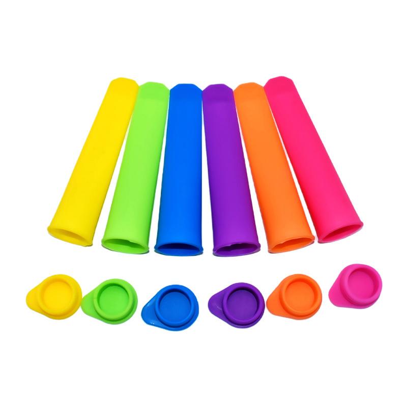 8PCS Silicone Ice Block Moulds/Ice Cream Molds/Icy Pole Jelly Pop Popsicle Maker