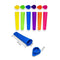 8PCS Silicone Ice Block Moulds/Ice Cream Molds/Icy Pole Jelly Pop Popsicle Maker