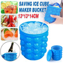 Silicone Ice Cube Magic Maker Revolutionary Space Saving Ice  Tray Bucket