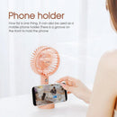 Mini Portable Hand-held Desk Fan Cooling Cooler USB Air Rechargeable 3 Speed