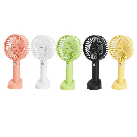 Mini Portable Hand-held Desk Fan Cooling Cooler USB Air Rechargeable 3 Speed