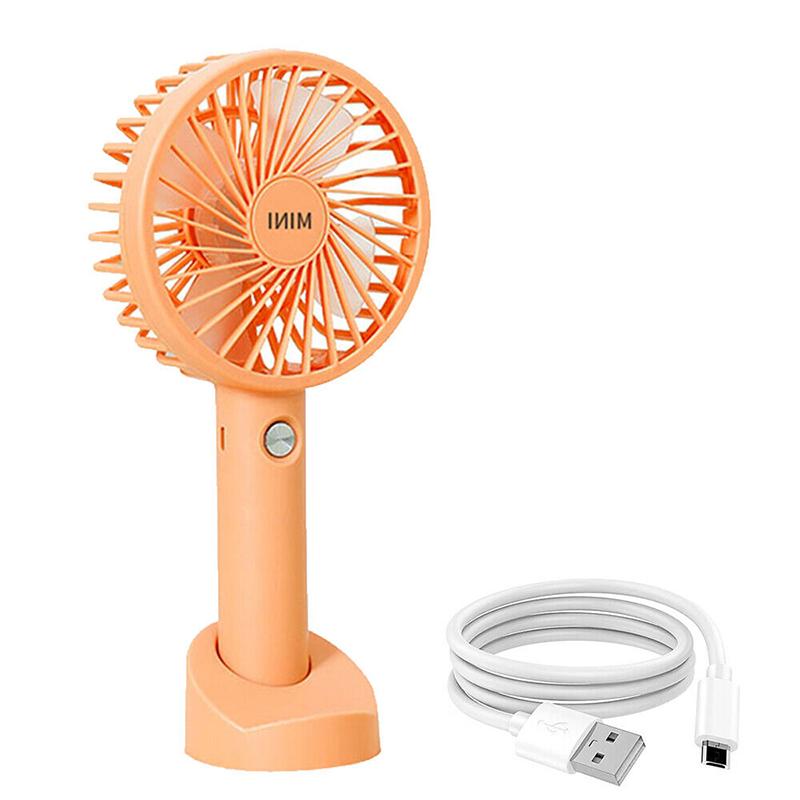 Mini Portable Hand-held Desk Fan Cooling Cooler USB Air Rechargeable 3 Speed