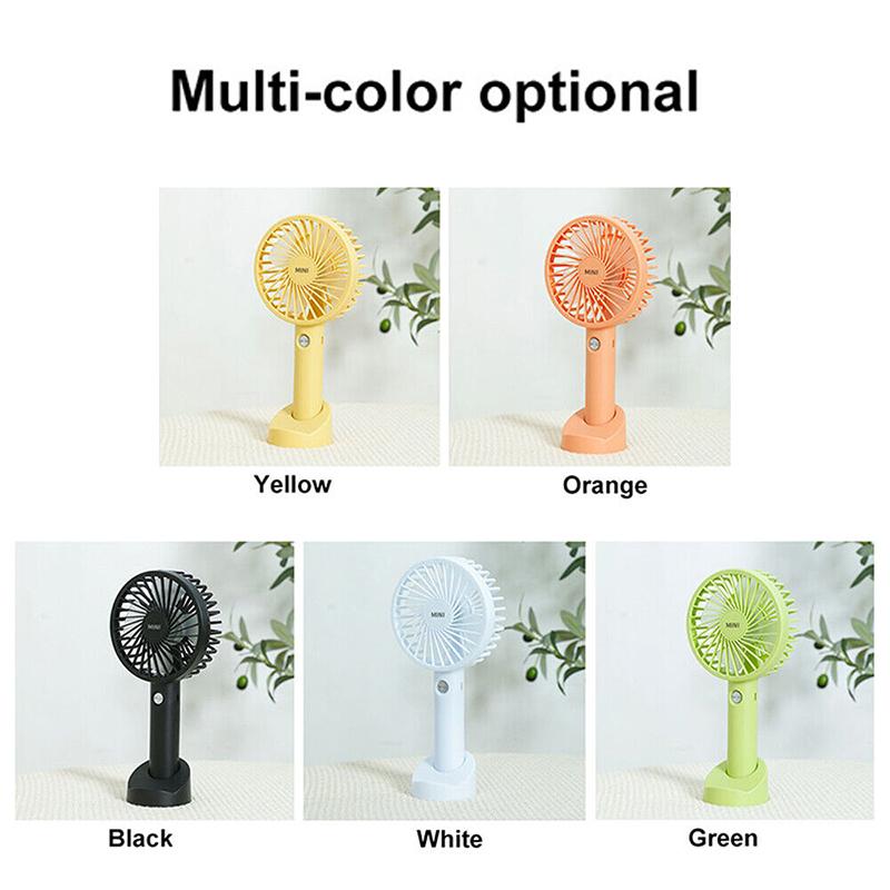 Mini Portable Hand-held Desk Fan Cooling Cooler USB Air Rechargeable 3 Speed