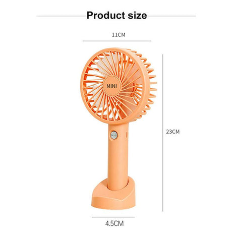 Mini Portable Hand-held Desk Fan Cooling Cooler USB Air Rechargeable 3 Speed