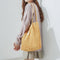 Women Corduroy Applique Tote Bags Handbag Messenger Canvas Shoulder Bag Travel