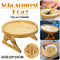 Wooden Sofa Foldable Tray Clip-on Sofa Armrest Tray Coffee Drink Snacks Holder