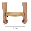 Wooden Sofa Foldable Tray Clip-on Sofa Armrest Tray Coffee Drink Snacks Holder