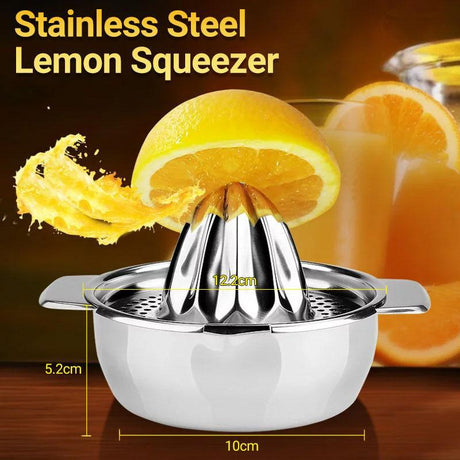 Stainless Steel Fruit Lemon Citrus Orange Juicer /Manual Press Squeezer OZ