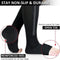 Zip Sox Compression Socks Zipper Leg Support Knee Open Toe Shaper Stockings