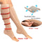 Zip Sox Compression Socks Zipper Leg Support Knee Open Toe Shaper Stockings