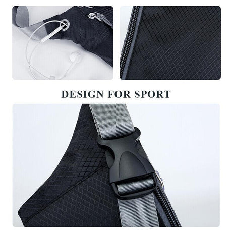 Waterproof Running Belt Bum Bag Travel Waist Bags Money Zip Pouch Sports Wallet