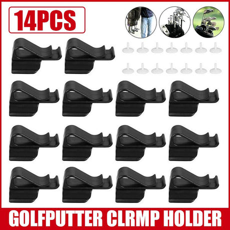 14Pcs Golf Bag Clip On Putter Clamp Holder Putting Club Ball  Marker Organizer