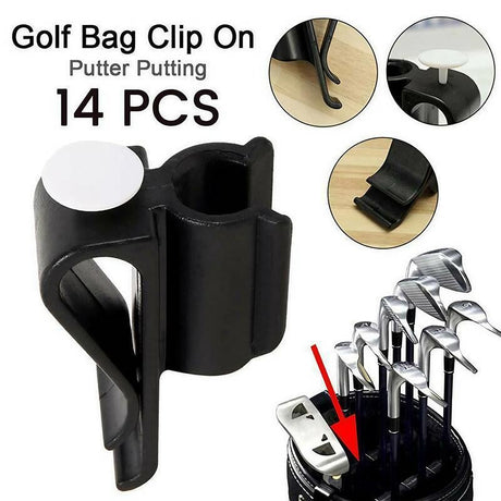 14Pcs Golf Bag Clip On Putter Clamp Holder Putting Club Ball  Marker Organizer