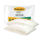 Woolcomfort Aus Made Natural Health Wool Pillow Twin Pack