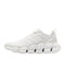 White Leatherette and Mesh Running Shoes - 10 US