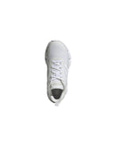 White Leatherette and Mesh Running Shoes - 10 US