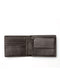 Manhattan Horizontal Wallet with Coin Purse - Dark Brown One Size Men