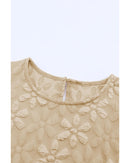 Azura Exchange Lace Bubble Sleeve Top - L