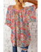 Azura Exchange Gorgeous Floral V-Neck Blouse - S