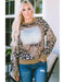 Azura Exchange Leopard Print Long Sleeve Top - L