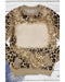 Azura Exchange Leopard Print Long Sleeve Top - S