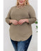 Azura Exchange Cut Out Neckline Plus Size Top - 1X