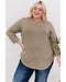 Azura Exchange Cut Out Neckline Plus Size Top - 1X