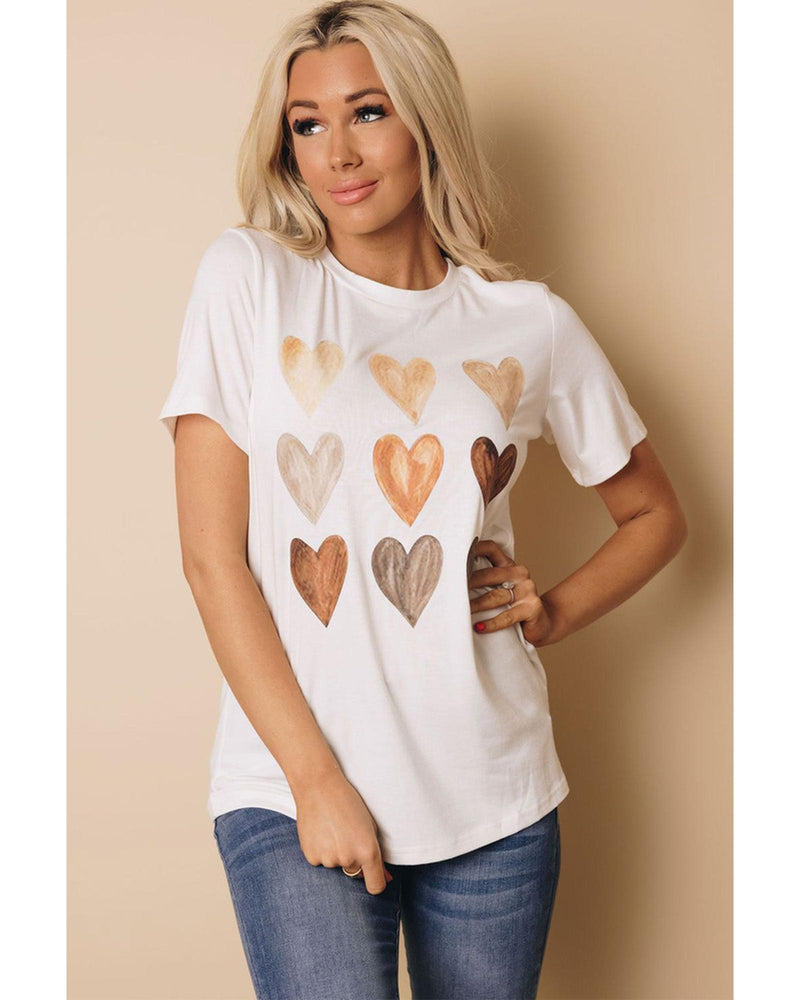 Azura Exchange Kind Heart Print T-shirt