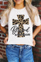 Azura Exchange Leopard Cross Graphic Print T-Shirt - XL