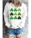 Azura Exchange Clover Print Long Sleeve Sweatshirt - L