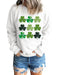 Azura Exchange Clover Print Long Sleeve Sweatshirt - L