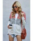 Azura Exchange Color Block Drawstring Hoodie - L