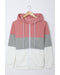 Azura Exchange Color Block Drawstring Hoodie - L