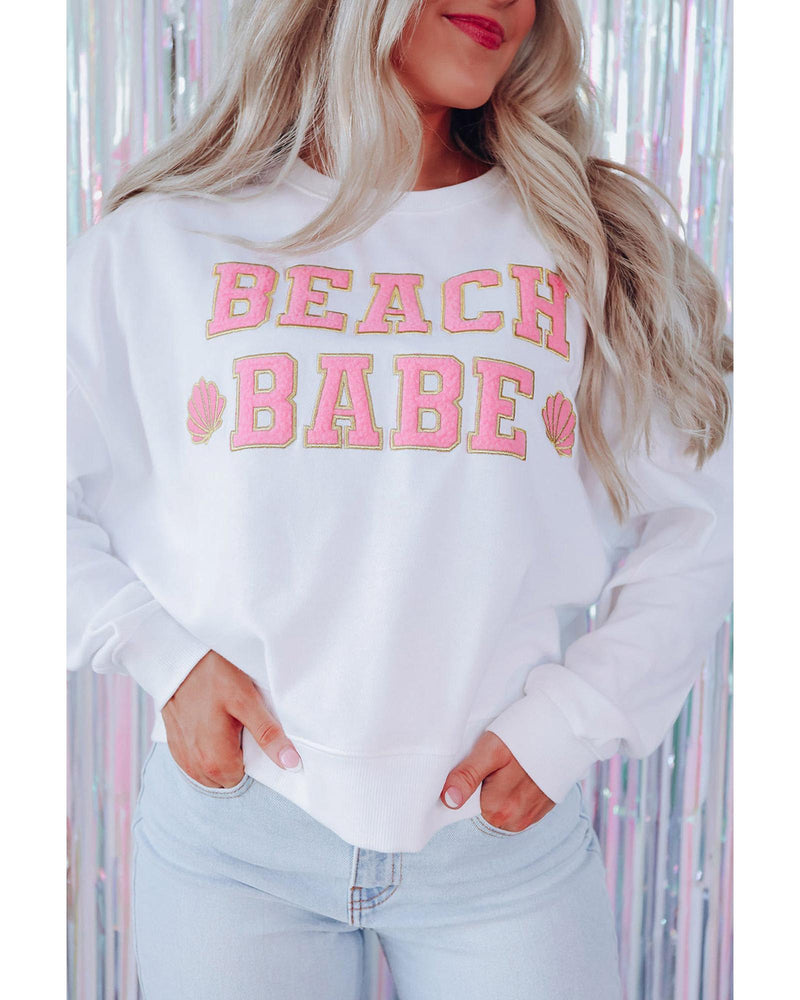 Azura Exchange BEACH BABE Slogan Graphic Sweatshirt