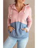 Azura Exchange Colorblock Half Zip Hoodie - 2XL