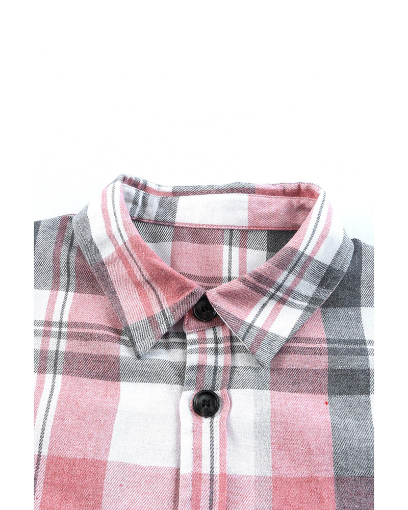 Azura Exchange Button Up Plaid Shirt - M