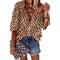 Azura Exchange Leopard Print Casual Shirt - L