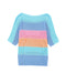 Azura Exchange Colorblock Striped Knitted Top - L