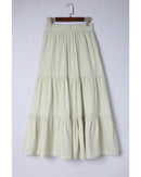 Azura Exchange High Waist Tiered Long Skirt - L