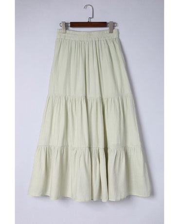 Azura Exchange High Waist Tiered Long Skirt - L