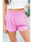 Azura Exchange High Waisted Plaid Athletic Shorts - XL