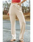 Azura Exchange Knit Pants with Drawstring Waist and Pockets - M