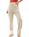 Azura Exchange Knit Pants with Drawstring Waist and Pockets - M